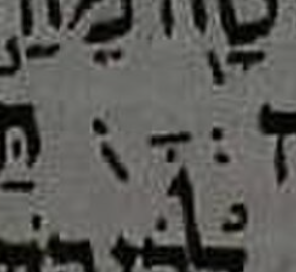 Aleppo Codex crop at 2 Kings 19:31: the qere-without-ketiv site