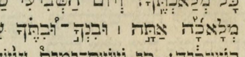 Hahn: the Shabbat commandment's line at uvinkha uvitekha