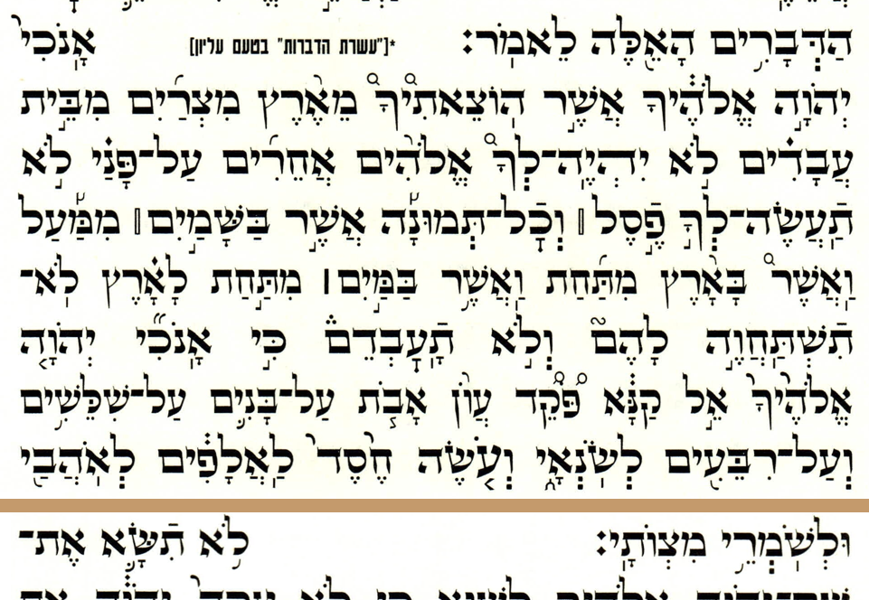 Simanim Tiqqun p. 83: the Exodus main Decalogue in the elyon